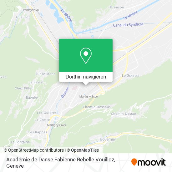 Académie de Danse Fabienne Rebelle Vouilloz Karte