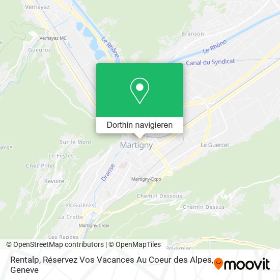 Rentalp, Réservez Vos Vacances Au Coeur des Alpes Karte