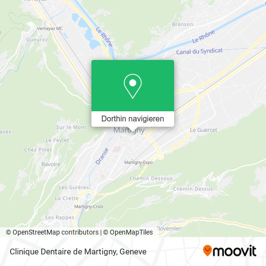 Clinique Dentaire de Martigny Karte