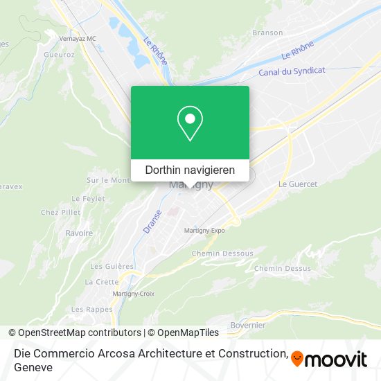 Die Commercio Arcosa Architecture et Construction Karte