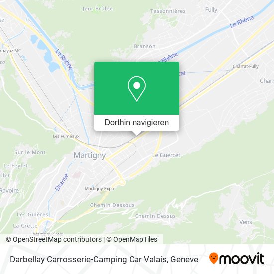 Darbellay Carrosserie-Camping Car Valais Karte