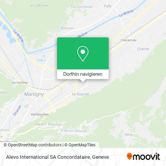 Alevo International SA Concordataire Karte