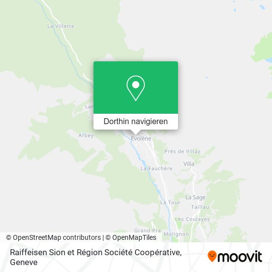 Raiffeisen Sion et Région Société Coopérative Karte