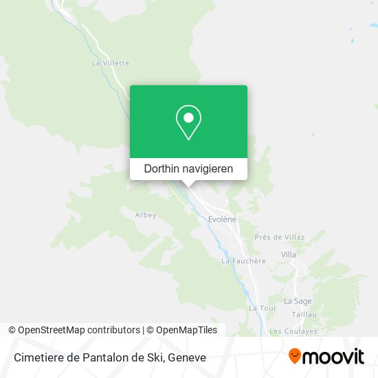 Cimetiere de Pantalon de Ski Karte