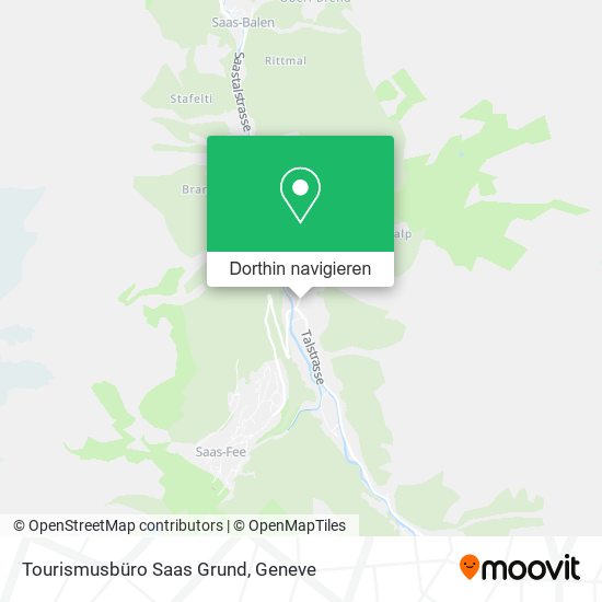 Tourismusbüro Saas Grund Karte