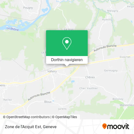 Zone de l'Acquit Est Karte
