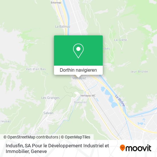 Indusfin, SA Pour le Développement Industriel et Immobilier Karte