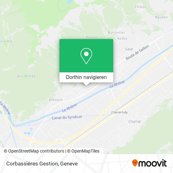 Corbassières Gestion Karte