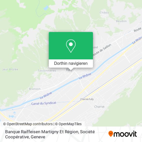 Banque Raiffeisen Martigny Et Région, Société Coopérative Karte