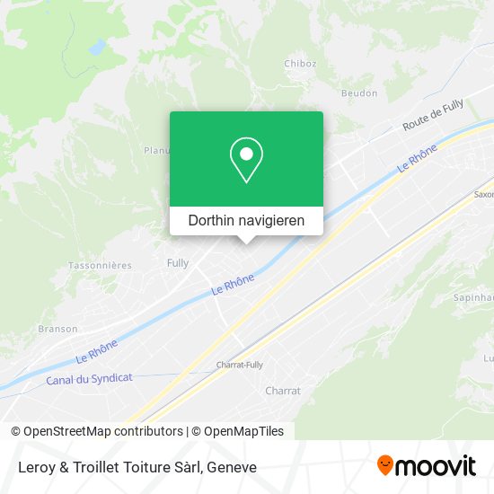 Leroy & Troillet Toiture Sàrl Karte