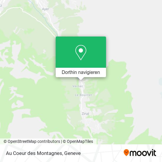 Au Coeur des Montagnes Karte