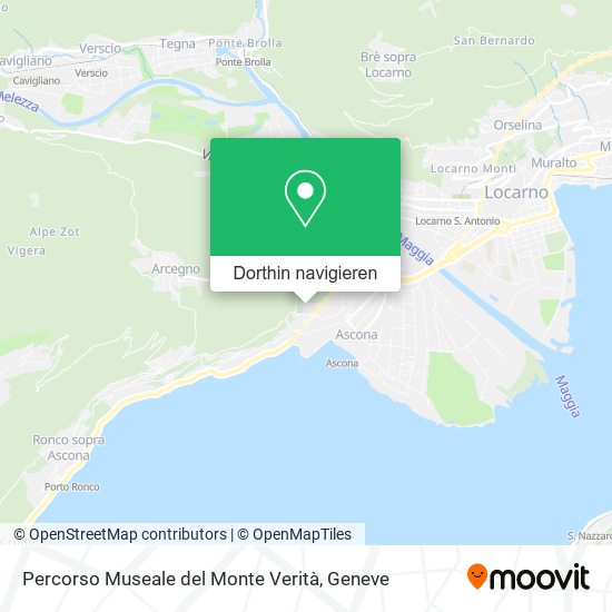 Percorso Museale del Monte Verità Karte