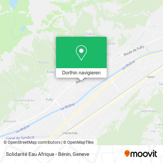 Solidarité Eau Afrique - Bénin Karte