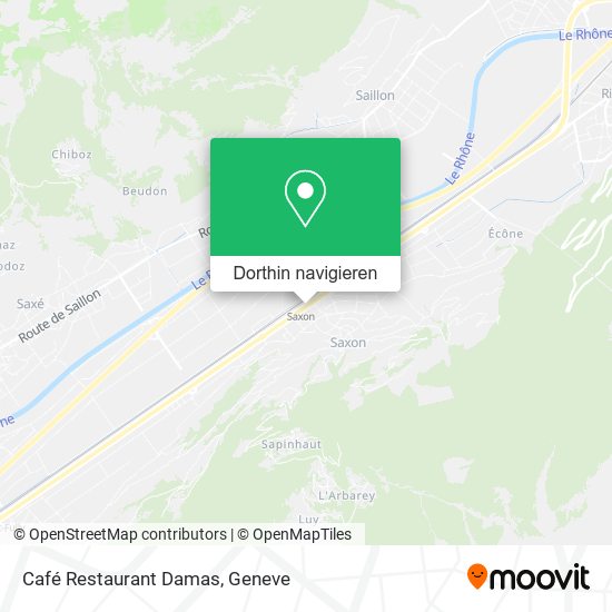 Café Restaurant Damas Karte
