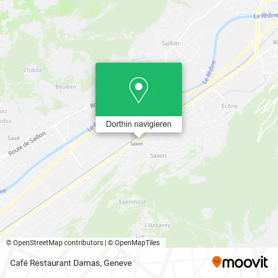 Café Restaurant Damas Karte
