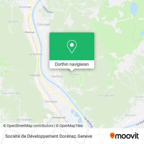 Société de Développement Dorénaz Karte