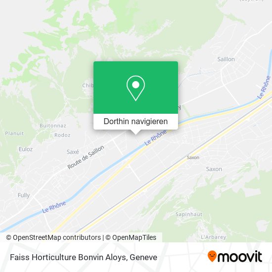 Faiss Horticulture Bonvin Aloys Karte