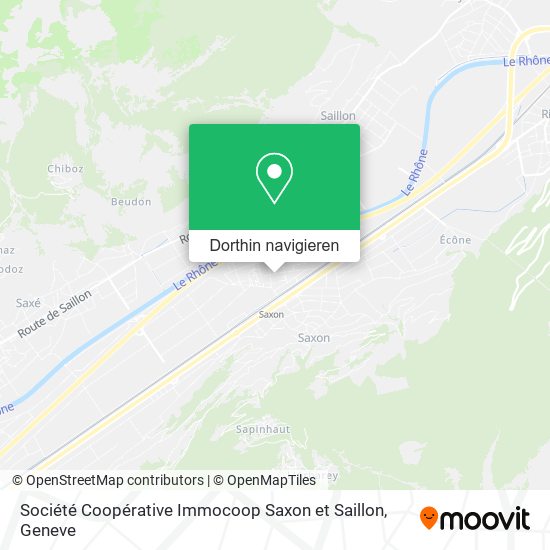 Société Coopérative Immocoop Saxon et Saillon Karte