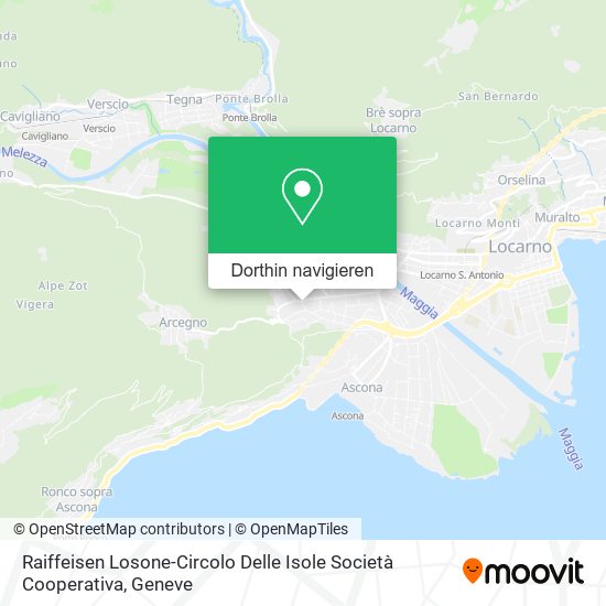Raiffeisen Losone-Circolo Delle Isole Società Cooperativa Karte