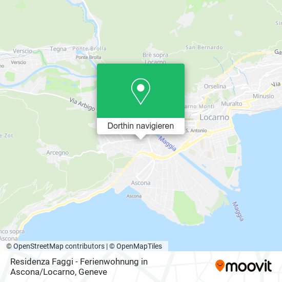 Residenza Faggi - Ferienwohnung in Ascona / Locarno Karte
