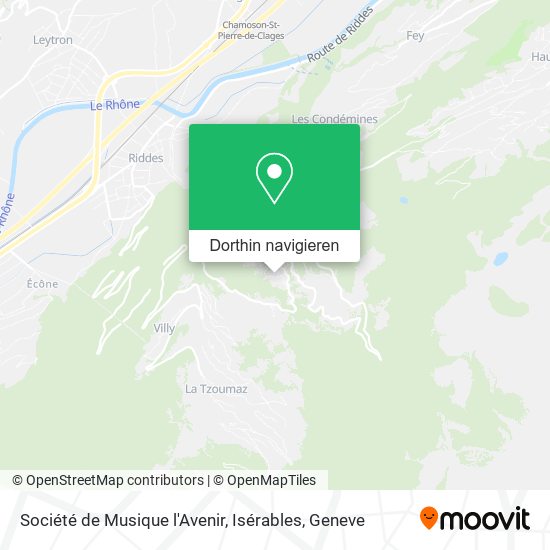 Société de Musique l'Avenir, Isérables Karte