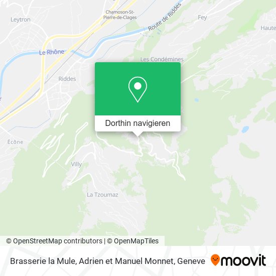 Brasserie la Mule, Adrien et Manuel Monnet Karte