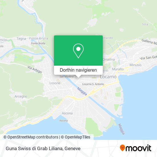 Guna Swiss di Grab Liliana Karte