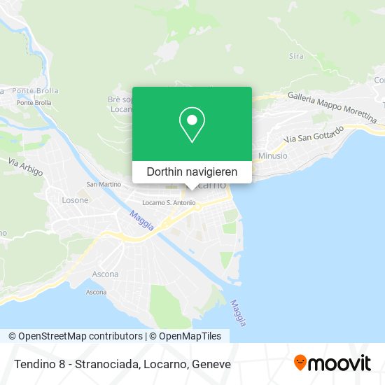 Tendino 8 - Stranociada, Locarno Karte