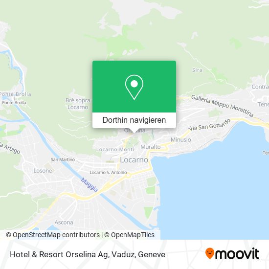 Hotel & Resort Orselina Ag, Vaduz Karte