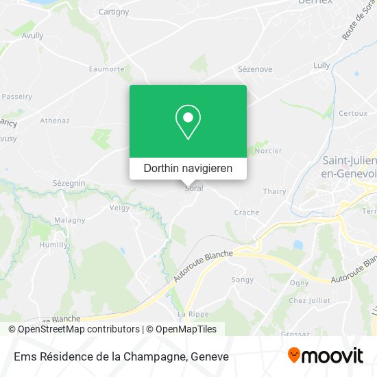 Ems Résidence de la Champagne Karte