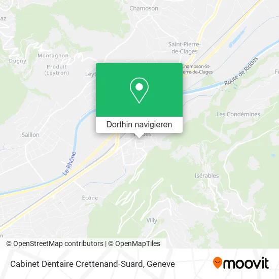 Cabinet Dentaire Crettenand-Suard Karte