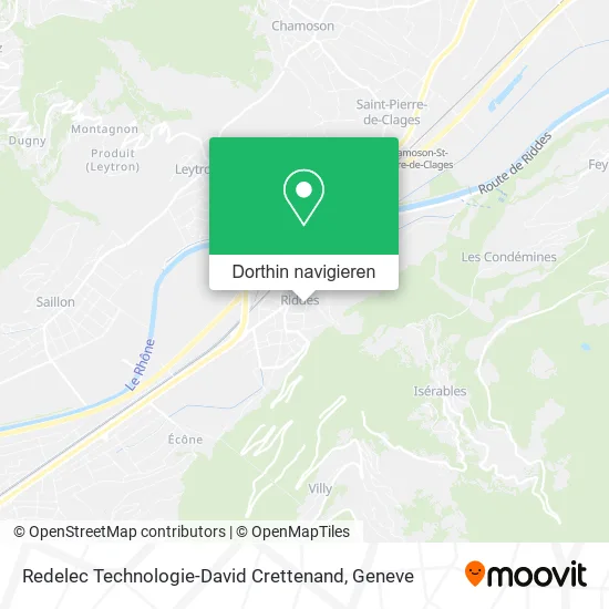Redelec Technologie-David Crettenand Karte