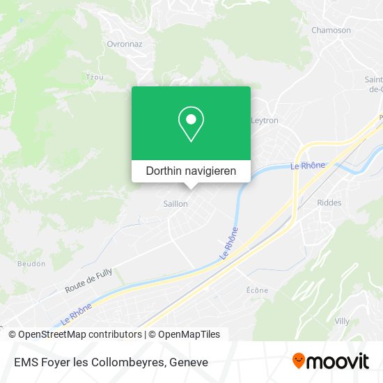 EMS Foyer les Collombeyres Karte