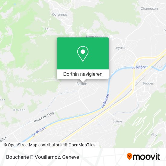Boucherie F. Vouillamoz Karte