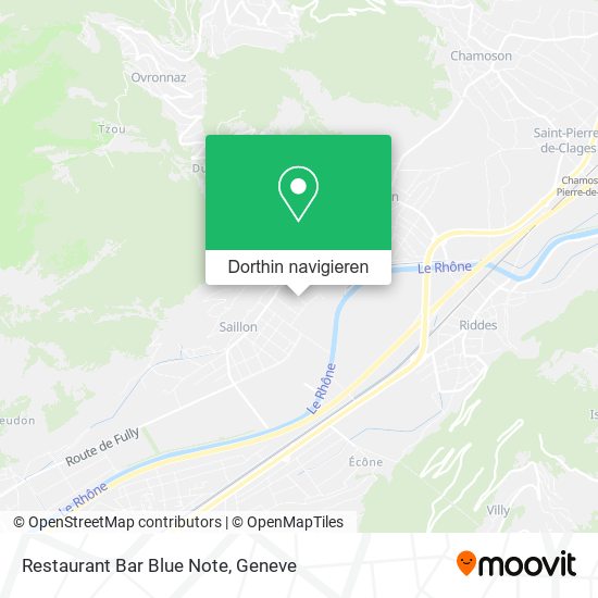 Restaurant Bar Blue Note Karte