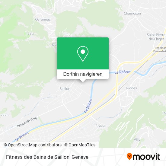 Fitness des Bains de Saillon Karte