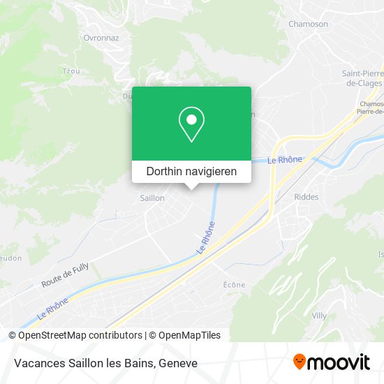 Vacances Saillon les Bains Karte