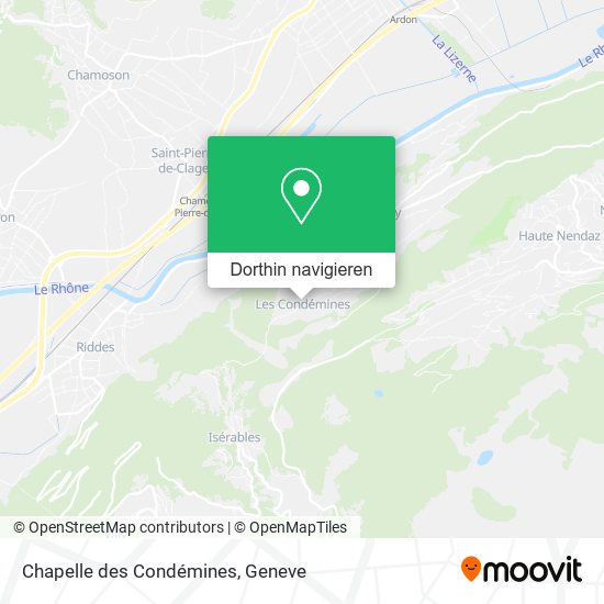 Chapelle des Condémines Karte