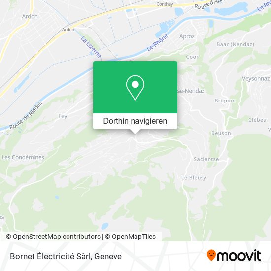 Bornet Électricité Sàrl Karte