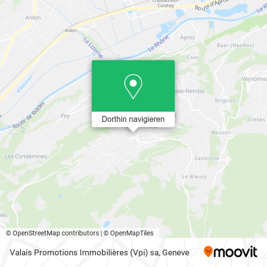 Valais Promotions Immobilières (Vpi) sa Karte