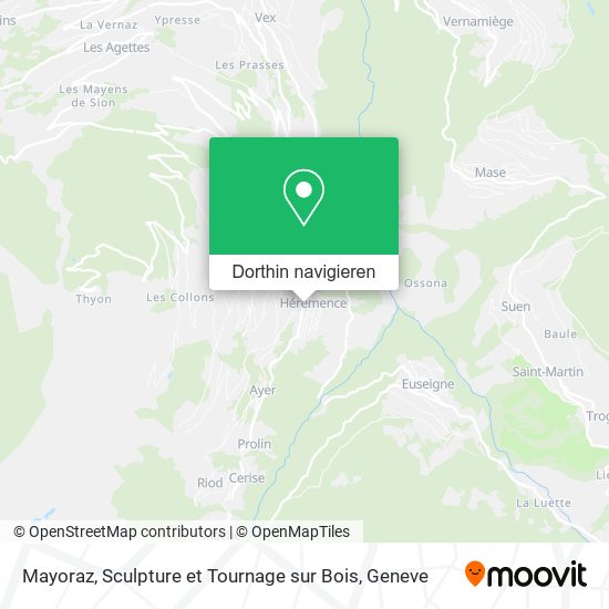 Mayoraz, Sculpture et Tournage sur Bois Karte