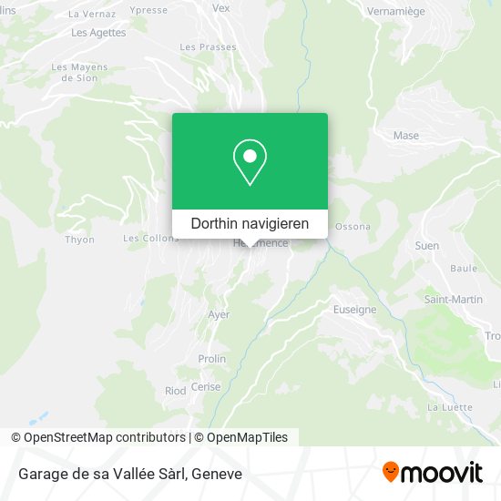 Garage de sa Vallée Sàrl Karte