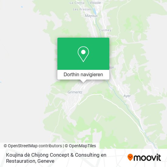 Koujìna dè Chijòng Concept & Consulting en Restauration Karte
