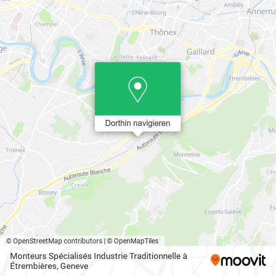 Monteurs Spécialisés Industrie Traditionnelle à Étrembières Karte