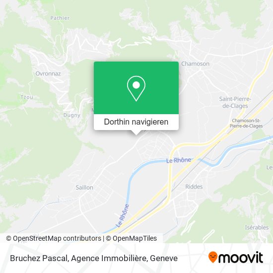 Bruchez Pascal, Agence Immobilière Karte