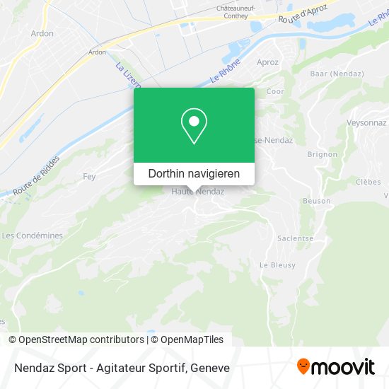 Nendaz Sport - Agitateur Sportif Karte