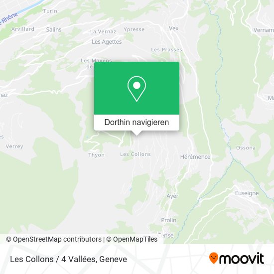 Les Collons / 4 Vallées Karte