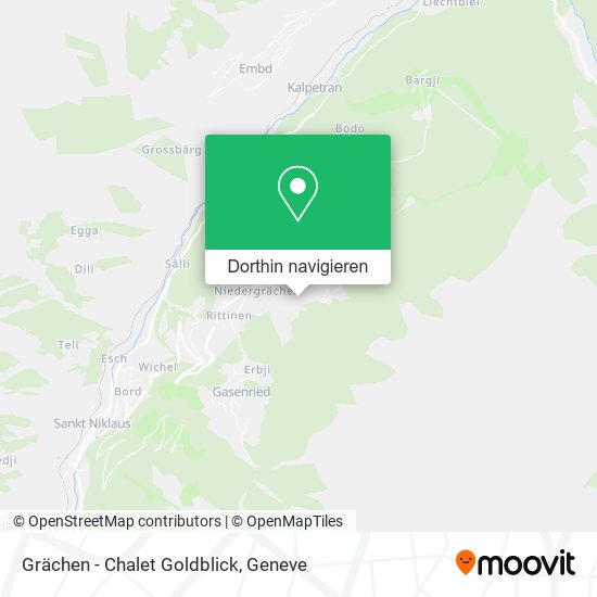 Grächen - Chalet Goldblick Karte