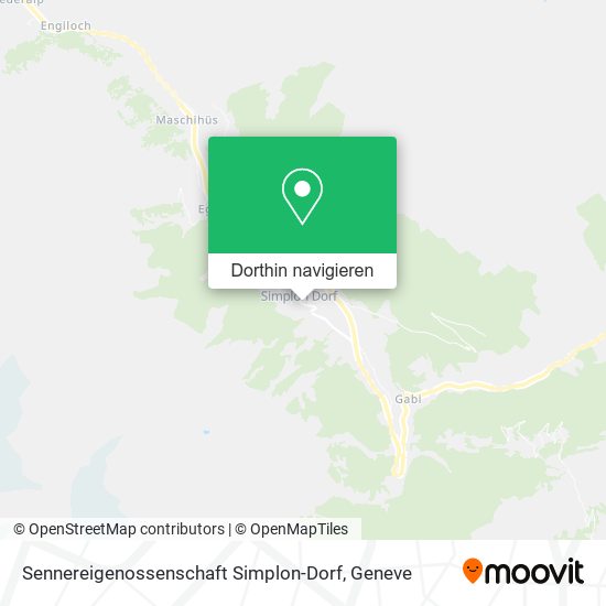 Sennereigenossenschaft Simplon-Dorf Karte