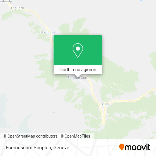 Ecomuseum Simplon Karte